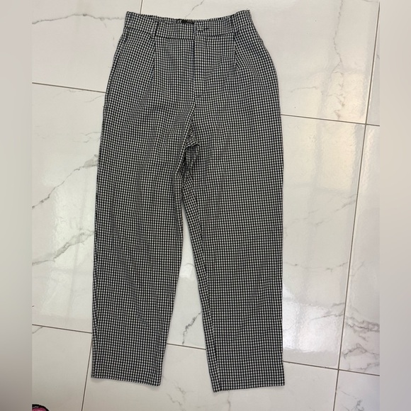 Zara Black and White Checkered Pants Size XS - Picture 5 of 6